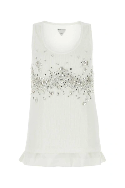 Bottega Veneta Women Jersey Top In White