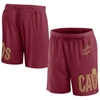 Fanatics Men's  Wine Cleveland Cavaliers Referee Iconic Team Mesh Shorts In Burgundy