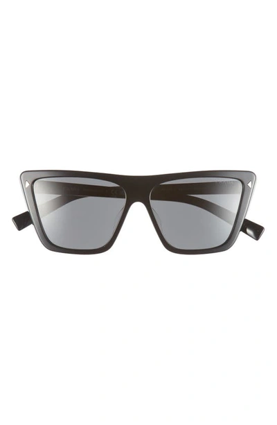 Prada 56mm Butterfly Sunglasses In Black