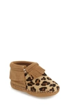 Minnetonka Riley Bootie In Brown Calf Hair
