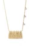 MEIRA T MAMA DIAMOND PENDANT NECKLACE