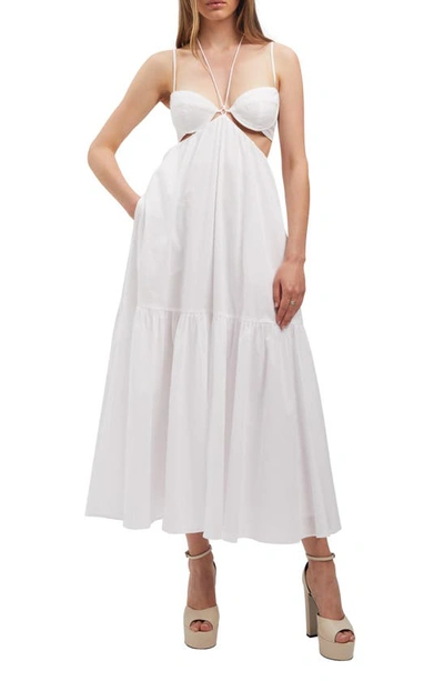 Bardot Willow Midi Dress In White