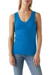 MICHAEL STARS MAYA COTTON V-NECK TANK