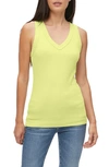 Michael Stars Maya V-neck Tank In Peridot