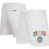 PRO STANDARD PRO STANDARD  WHITE CHICAGO CUBS WASHED NEON SHORTS
