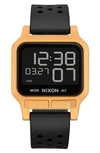 NIXON HEAT DIGITAL RUBBER STRAP WATCH