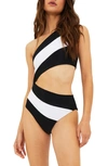 BEACH RIOT BEACH RIOT JOYCE CUTOUT ONE-SHOULDER ONE-PIECE SWIMSUIT