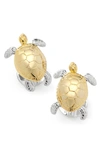 Cufflinks, Inc Turtle Movement 3d Cuff Links In Gold