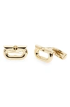 FERRAGAMO GANCIO ELLIPSE CUFF LINKS