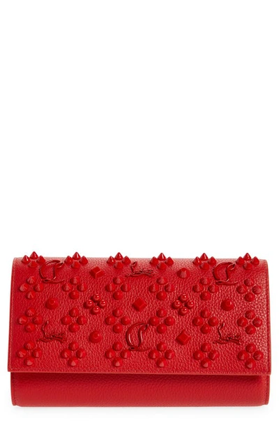 Christian Louboutin Paloma Loubinthesky Calfskin Wallet On A Chain In R297