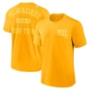 NIKE NIKE GOLD MILWAUKEE BREWERS STATEMENT GAME OVER T-SHIRT