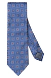 ETON SQUARE FLORAL MEDALLION SILK TIE