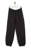Nike Women's Solo Swoosh Fleece Pants In Black/ White