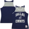MITCHELL & NESS MITCHELL & NESS NAVY/GRAY DALLAS COWBOYS  HERITAGE COLORBLOCK TANK TOP