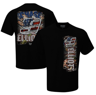 Hendrick Motorsports Team Collection Black Chase Elliott Patriotic T-shirt