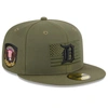 NEW ERA NEW ERA  GREEN DETROIT TIGERS 2023 ARMED FORCES DAY ON-FIELD 59FIFTY FITTED HAT