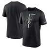 NIKE NIKE  BLACK LAS VEGAS RAIDERS LEGEND ICON PERFORMANCE T-SHIRT