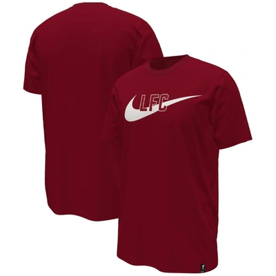 Nike Red Liverpool Swoosh T-shirt