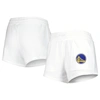 CONCEPTS SPORT CONCEPTS SPORT  WHITE GOLDEN STATE WARRIORS SUNRAY SHORTS