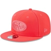 New Era Scarlet San Francisco 49ers Color Pack Brights 9fifty Snapback Hat In Scarlet