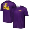 COLUMBIA COLUMBIA PURPLE LSU TIGERS TERMINAL TACKLE OMNI-SHADE T-SHIRT