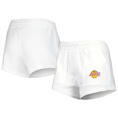 Concepts Sport White Los Angeles Lakers Sunray Shorts