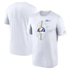 NIKE NIKE  WHITE LOS ANGELES RAMS LEGEND ICON PERFORMANCE T-SHIRT