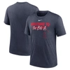 Nike Heather Navy Washington Nationals Home Spin Tri-blend T-shirt In Heather Navy