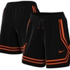 Nike Black Wnba Logowoman Team 13 Crossover Performance Shorts In Black