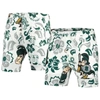 WES & WILLY WES & WILLY  WHITE MICHIGAN STATE SPARTANS VAULT TECH SWIMMING TRUNKS