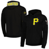 Pro Standard Black Pittsburgh Pirates Team Logo Pullover Hoodie In Black
