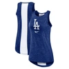 NIKE NIKE ROYAL LOS ANGELES DODGERS RIGHT MIX HIGH NECK TANK TOP
