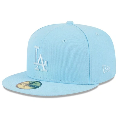 New Era Light Blue Los Angeles Dodgers 2023 Spring Color Basic 59fifty Fitted Hat