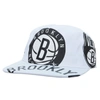 MITCHELL & NESS MITCHELL & NESS  WHITE BROOKLYN NETS HARDWOOD CLASSICS IN YOUR FACE DEADSTOCK SNAPBACK HAT