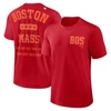Nike Red Boston Red Sox Statement Game Over T-shirt In Red
