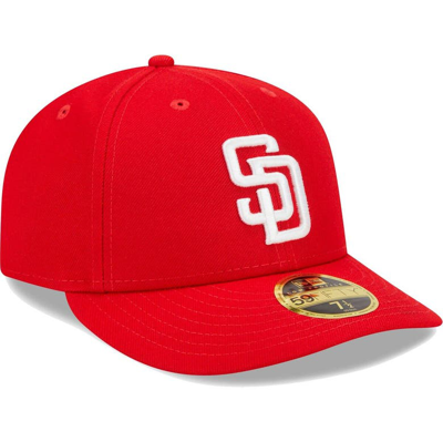 New Era Scarlet San Diego Padres 59fifty Fitted Hat