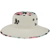 New Era Men's  Natural Oakland Athletics Retro Beachin' Bucket Hat In Natural