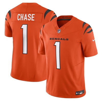 Nike Ja'marr Chase Cincinnati Bengals  Men's Dri-fit Nfl Limited Football Jersey In Orange