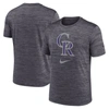 Nike Black Colorado Rockies Logo Velocity Performance T-shirt In Black