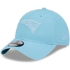 New Era Light Blue New England Patriots Core Classic 2.0 Brights 9twenty Adjustable Hat In Light Blue