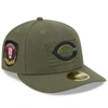 NEW ERA NEW ERA  GREEN CINCINNATI REDS 2023 ARMED FORCES DAY LOW PROFILE 59FIFTY FITTED HAT
