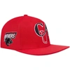 Pro Standard Red Clark Atlanta University Panthers Evergreen Cau Snapback Hat In Red