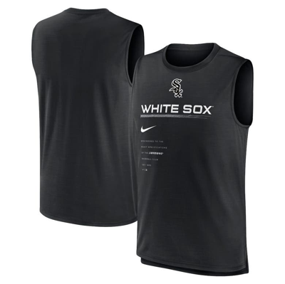 NIKE NIKE BLACK CHICAGO WHITE SOX EXCEED PERFORMANCE TANK TOP