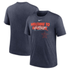 Nike Heather Navy Houston Astros Home Spin Tri-blend T-shirt In Heather Navy