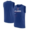 NIKE NIKE ROYAL CHICAGO CUBS EXCEED PERFORMANCE TANK TOP