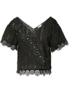 OPENING CEREMONY OPENING CEREMONY BRODERIE ANGLAISE BLOUSE - BLACK,S27ABB1207412094740