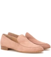 GIANVITO ROSSI MARCEL SUEDE LOAFERS,P00266471