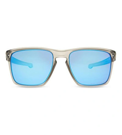 Oakley Oo9341 Sliver Xl Polarized Square-frame Sunglasses In Nero