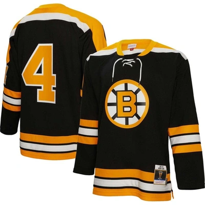 Mitchell & Ness Bobby Orr Black Boston Bruins Big & Tall 1971 Blue Line Player Jersey
