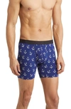 Meundies Stretch Boxer Briefs In Anchors Away